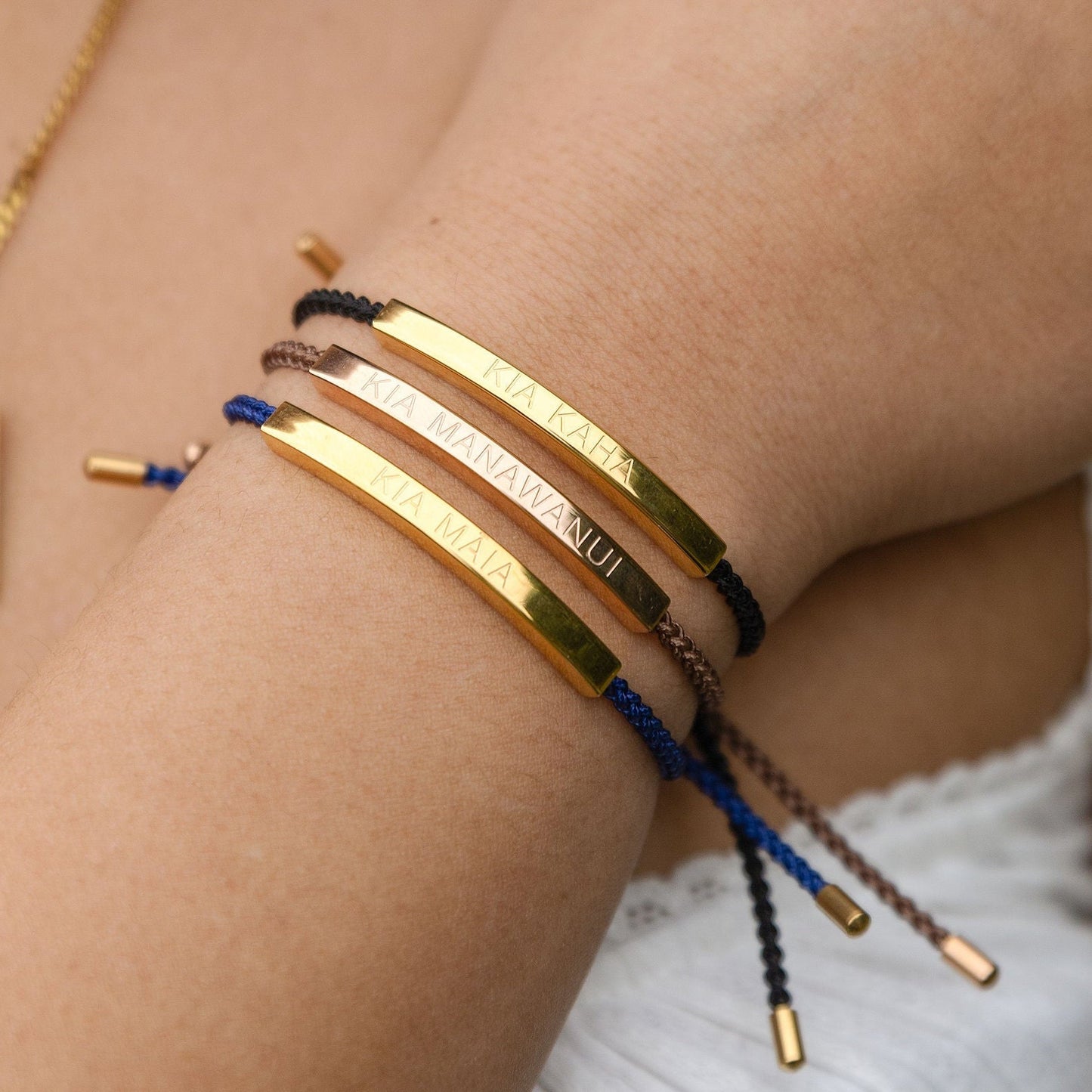 KIA KAHA, KIA MĀIA, KIA MANAWANUI  BRACELETS