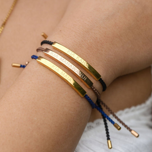 KIA KAHA, KIA MĀIA, KIA MANAWANUI  BRACELETS