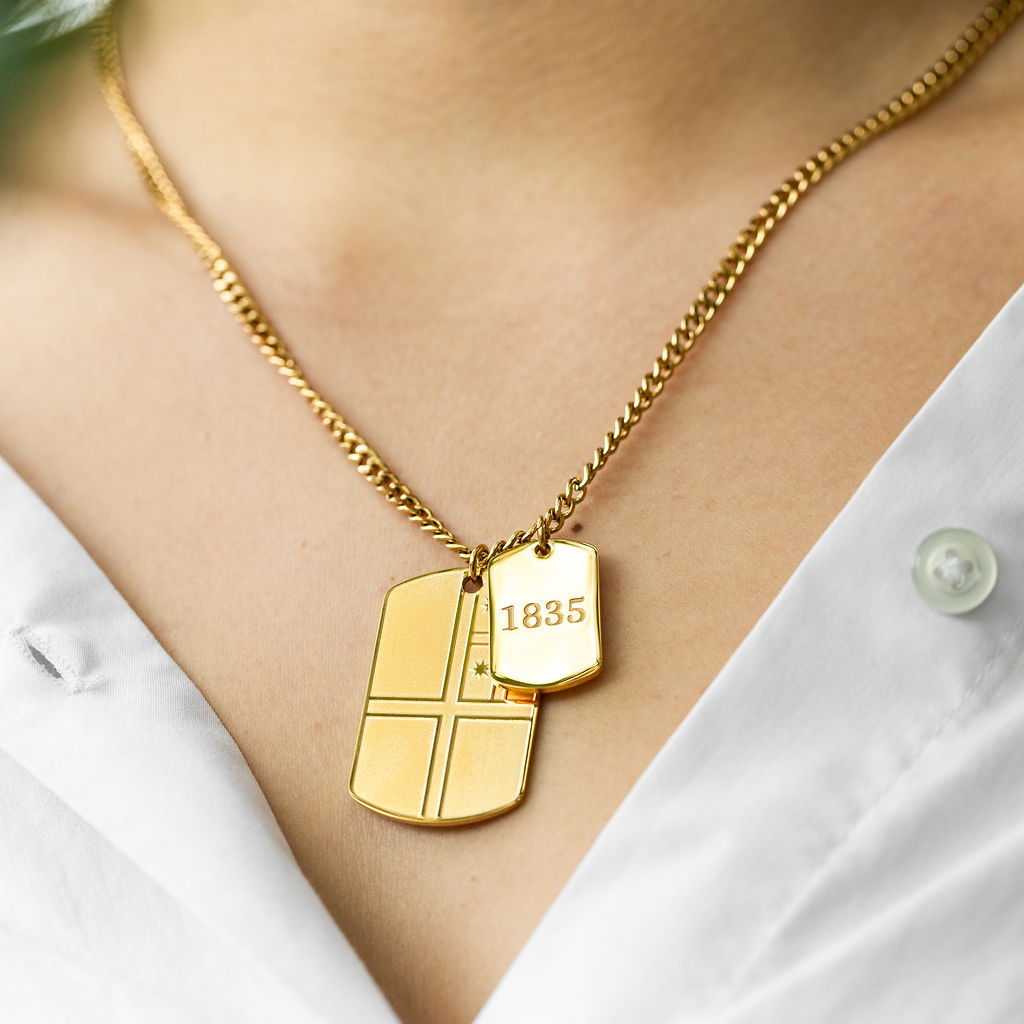 HE WHAKAPUTANGA 1835 TAG NECKLACE
