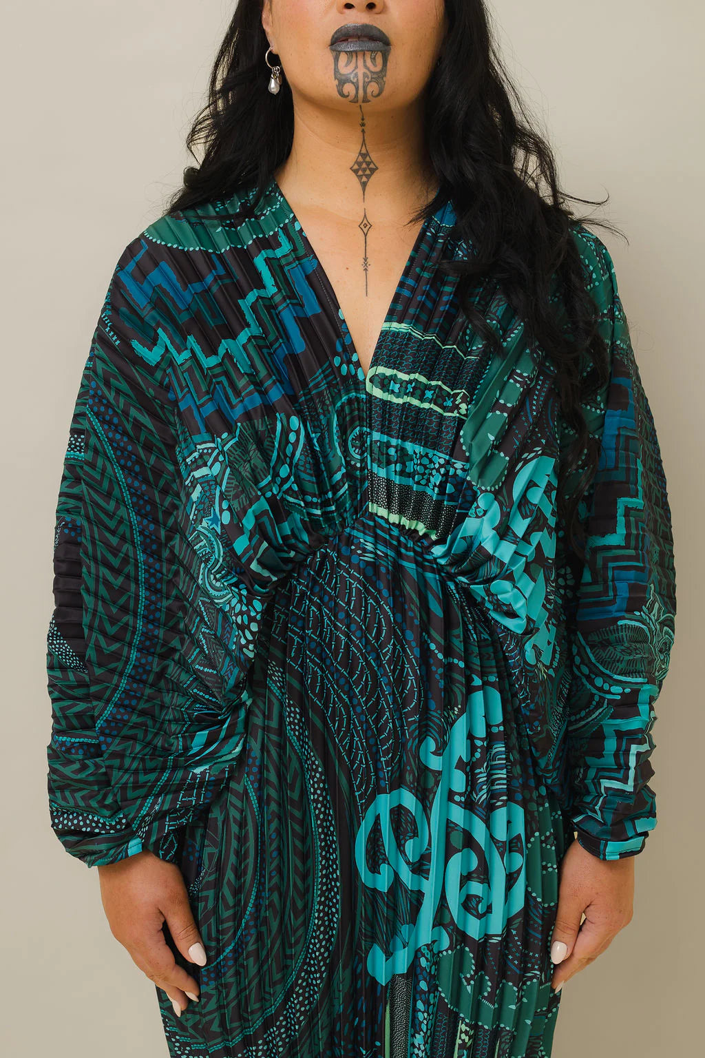 HAEATA MIDI PLEATED DRESS | KŌHURA