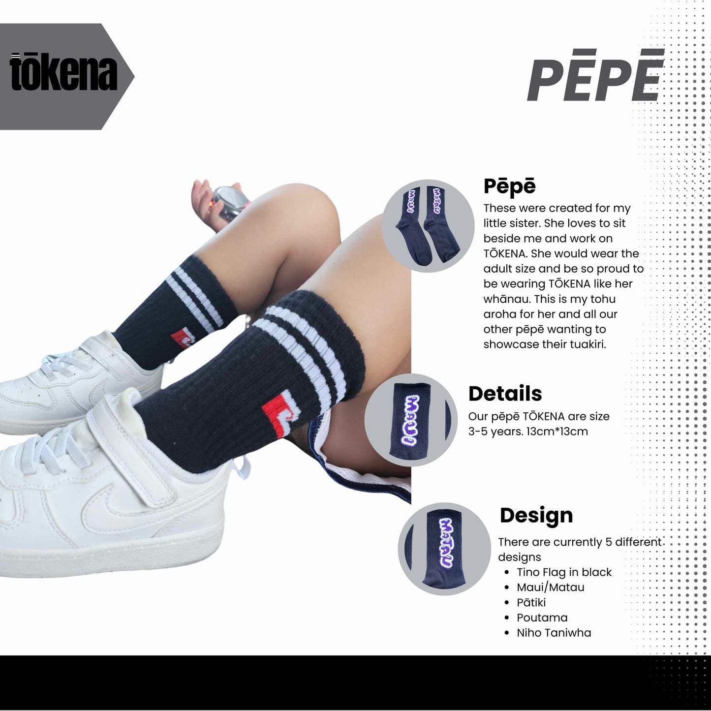 TŌKENA TINO FLAG SOCKS