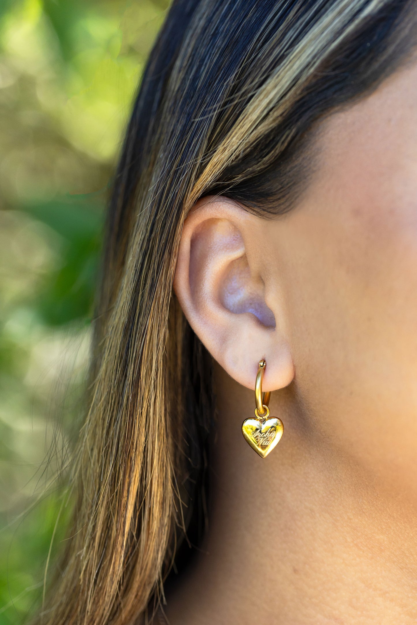 AROHA NUI NECKLACE & HOOPS SET
