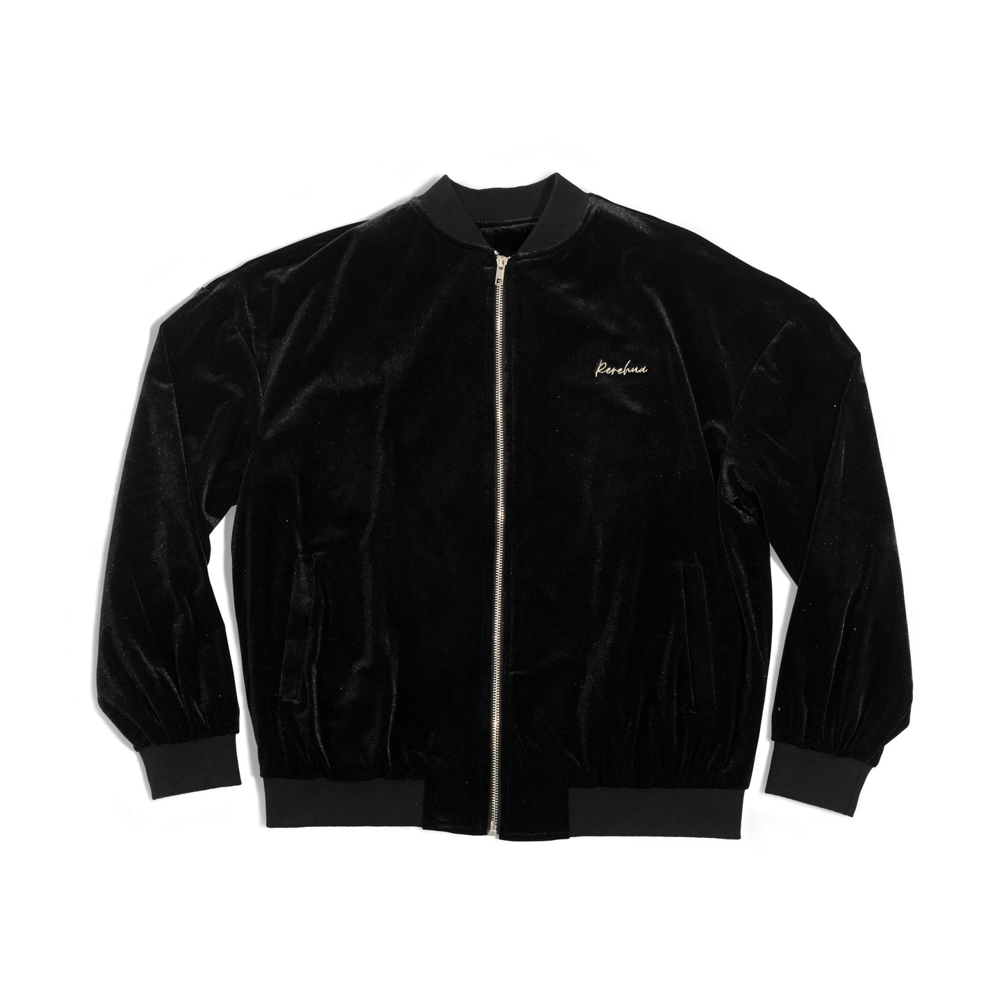 KAITIAKI BOMBER JACKET - BLACK VELVET