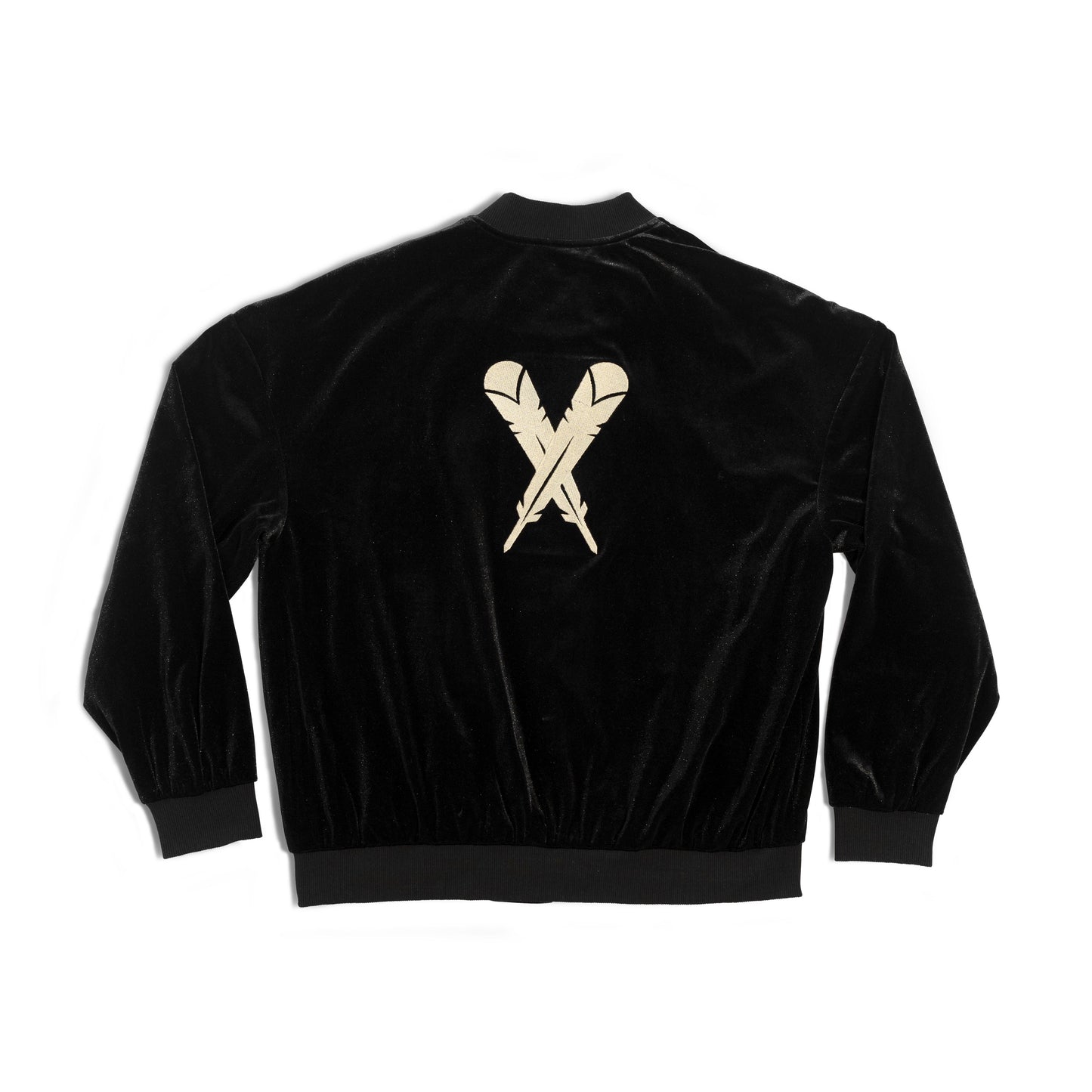 KAITIAKI BOMBER JACKET - BLACK VELVET