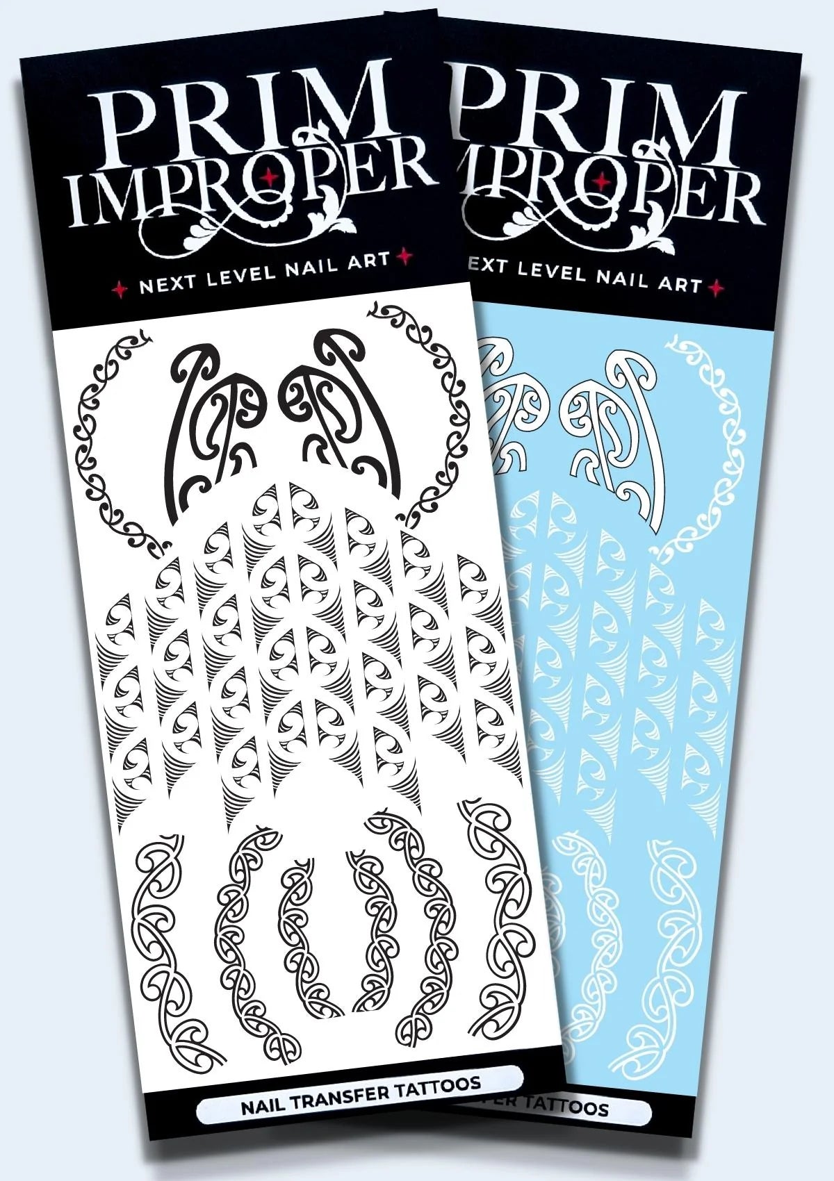 MĀORI NAIL TRANSFER TATTOOS | AUAHA & NGARU | BLACK & WHITE